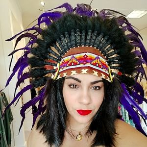 Feather head piece